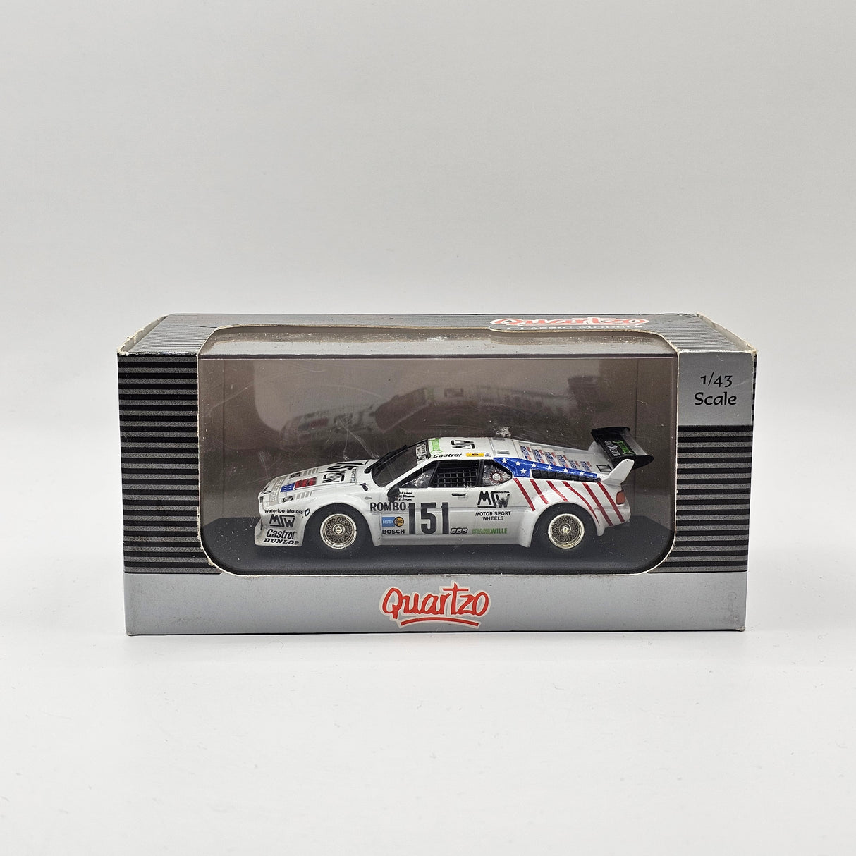Quartzo BMW M1 "MSW" #151 Le Mans 1985 1/43 Scale