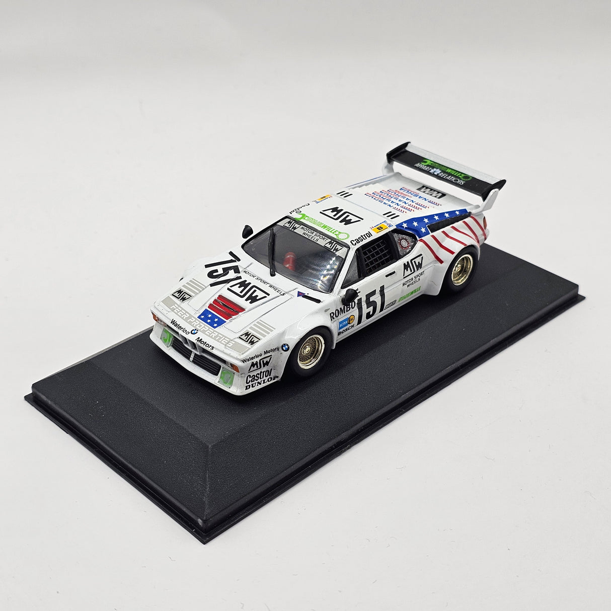 Quartzo BMW M1 "MSW" #151 Le Mans 1985 1/43 Scale