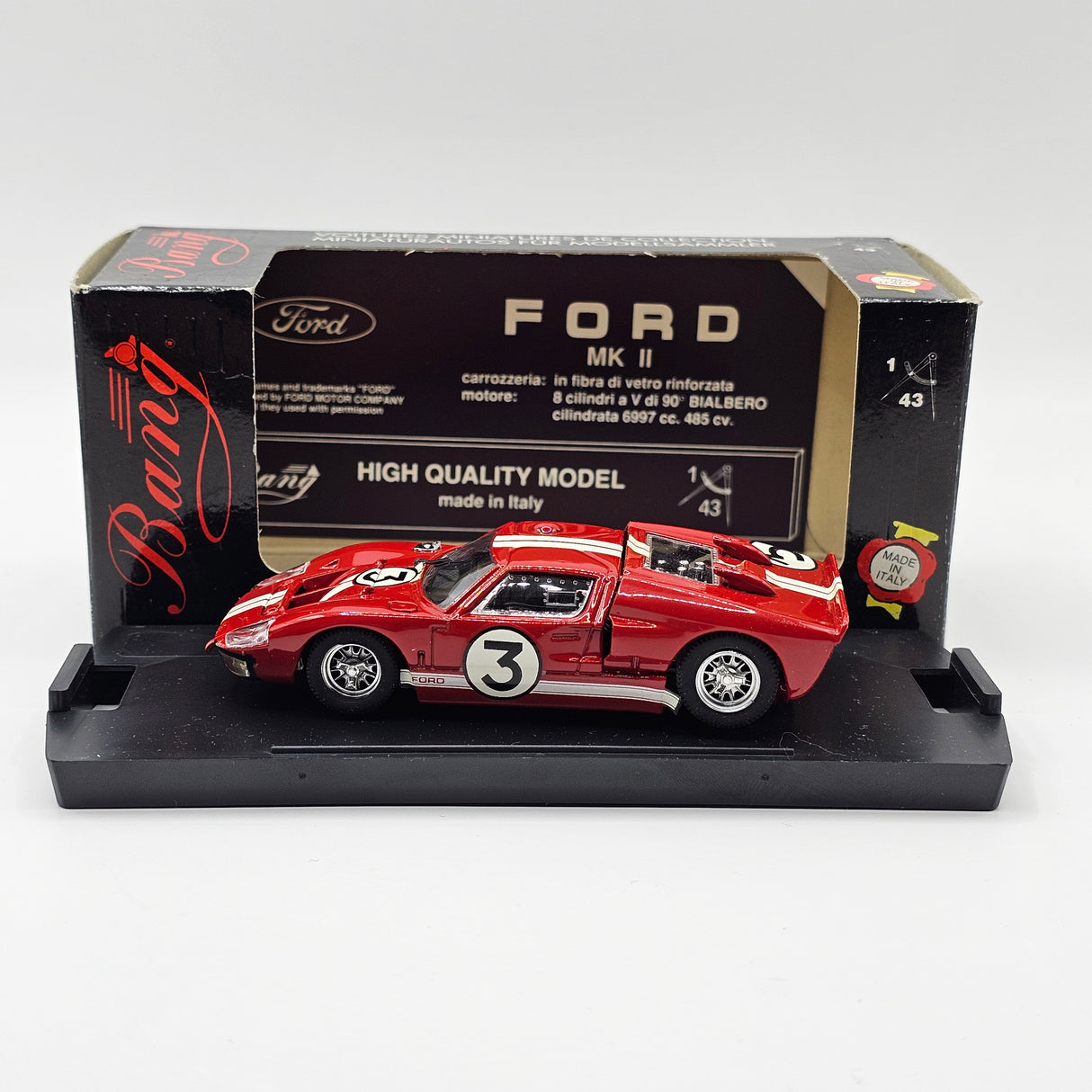 Bang Models Ford GT40 MK II #3 Le Mans 1966 1/43 Scale