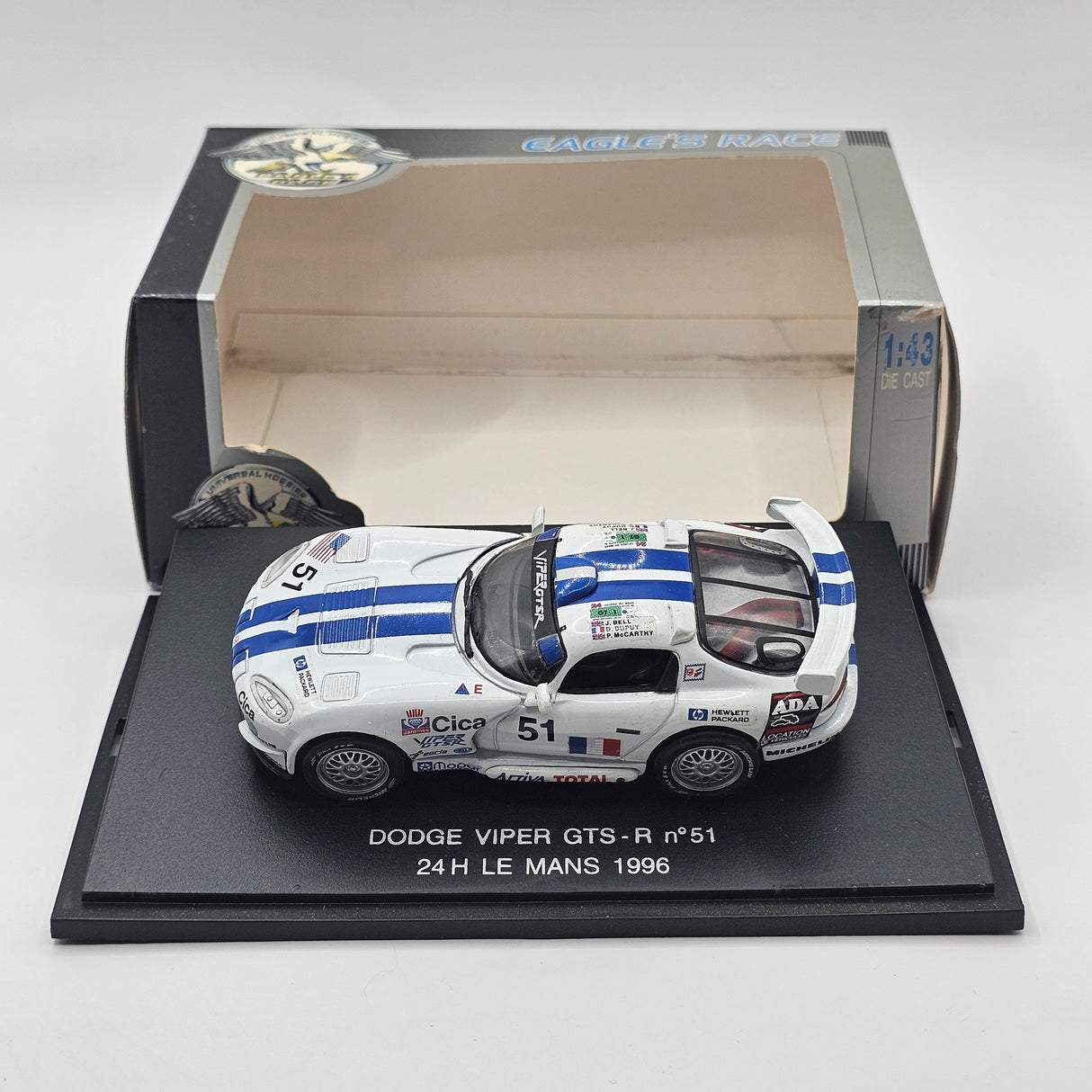Eagle's Race Dodge Viper GTS-R #51 Le Mans 1996 1/43 Scale
