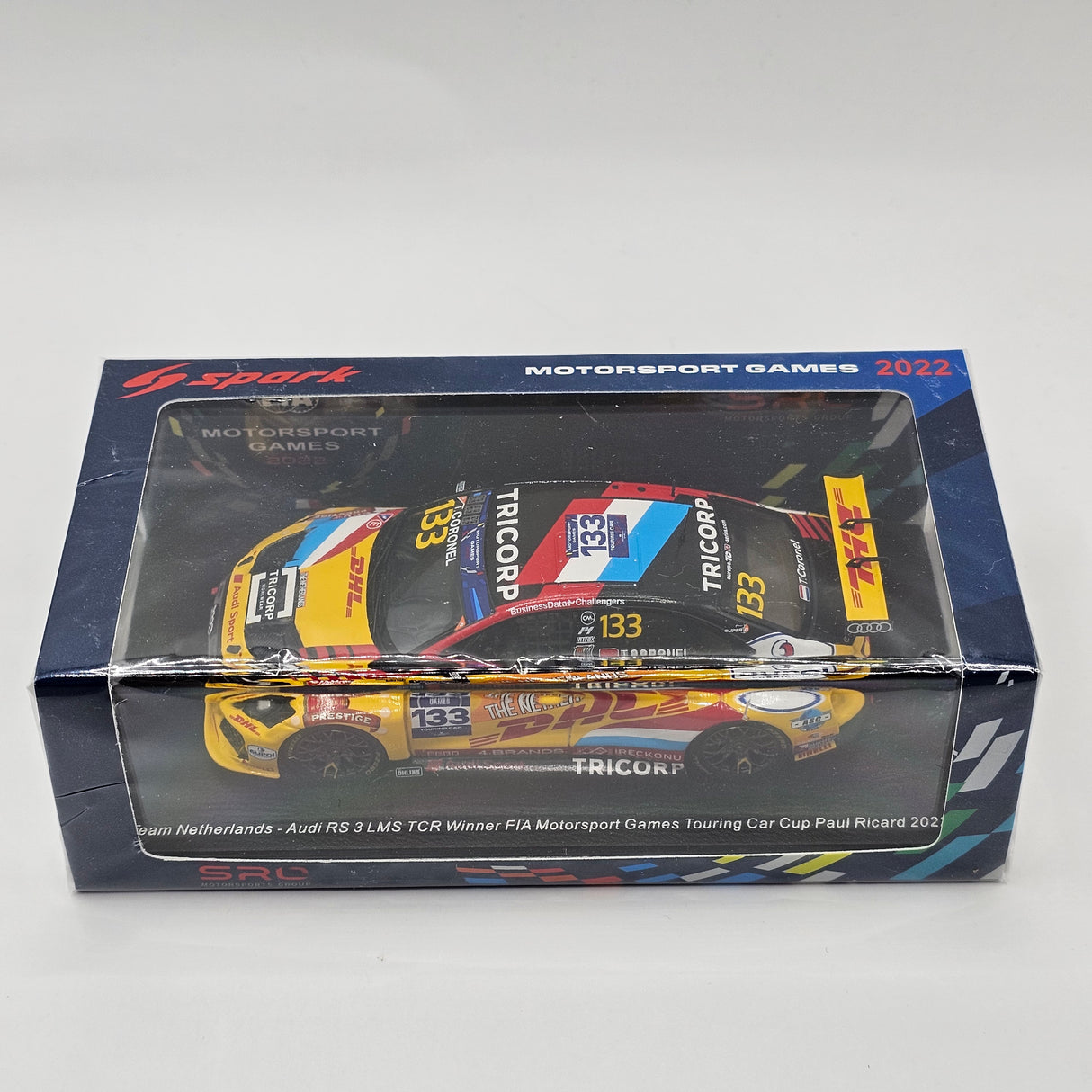 Spark Audi RS3 LMS TCR #133 Team Netherlands 1st FIA Motorsport Games TCC 2022 1/43 Scale