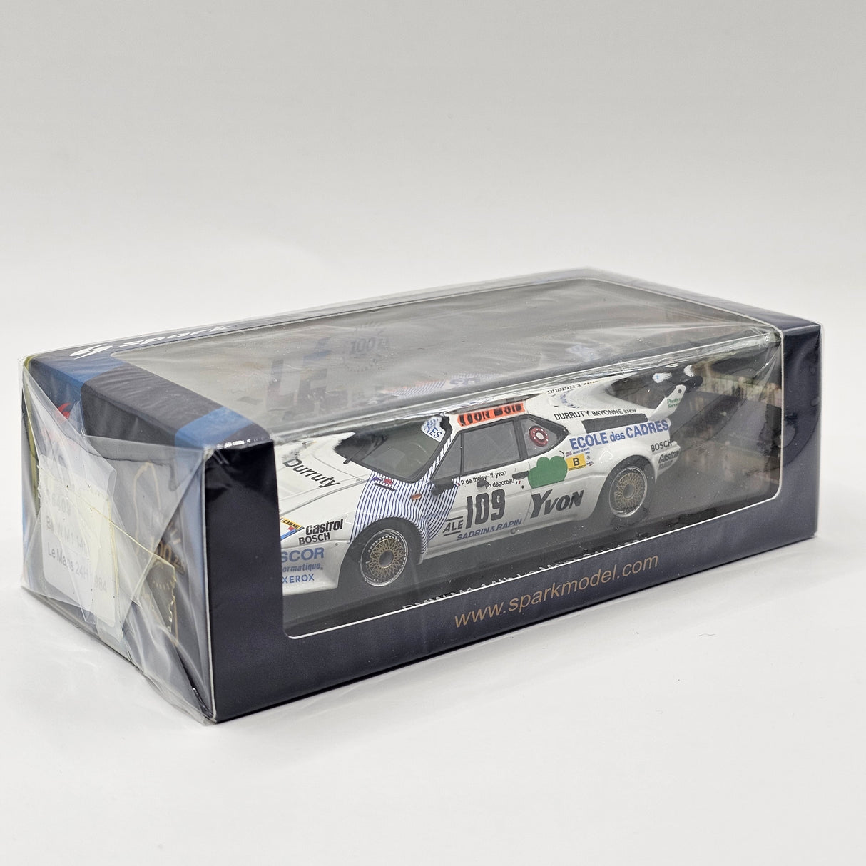 Spark BMW M1 #109 14th 24H Le Mans 1984 P. de Thoisy/P. Dagoreau/J-F Yvon 1/43 Scale