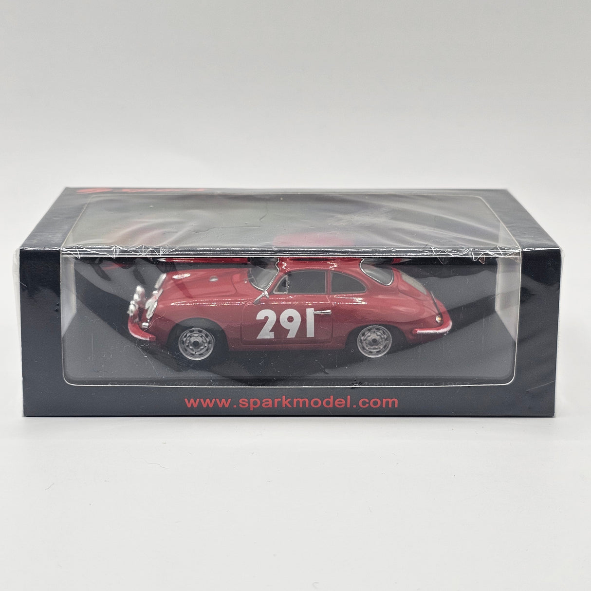 Spark Porsche 356B T6 Carrera 2 GT #291 Rally Monte Carlo 1963 H-J. Walter/E. Stock 1/43 Scale