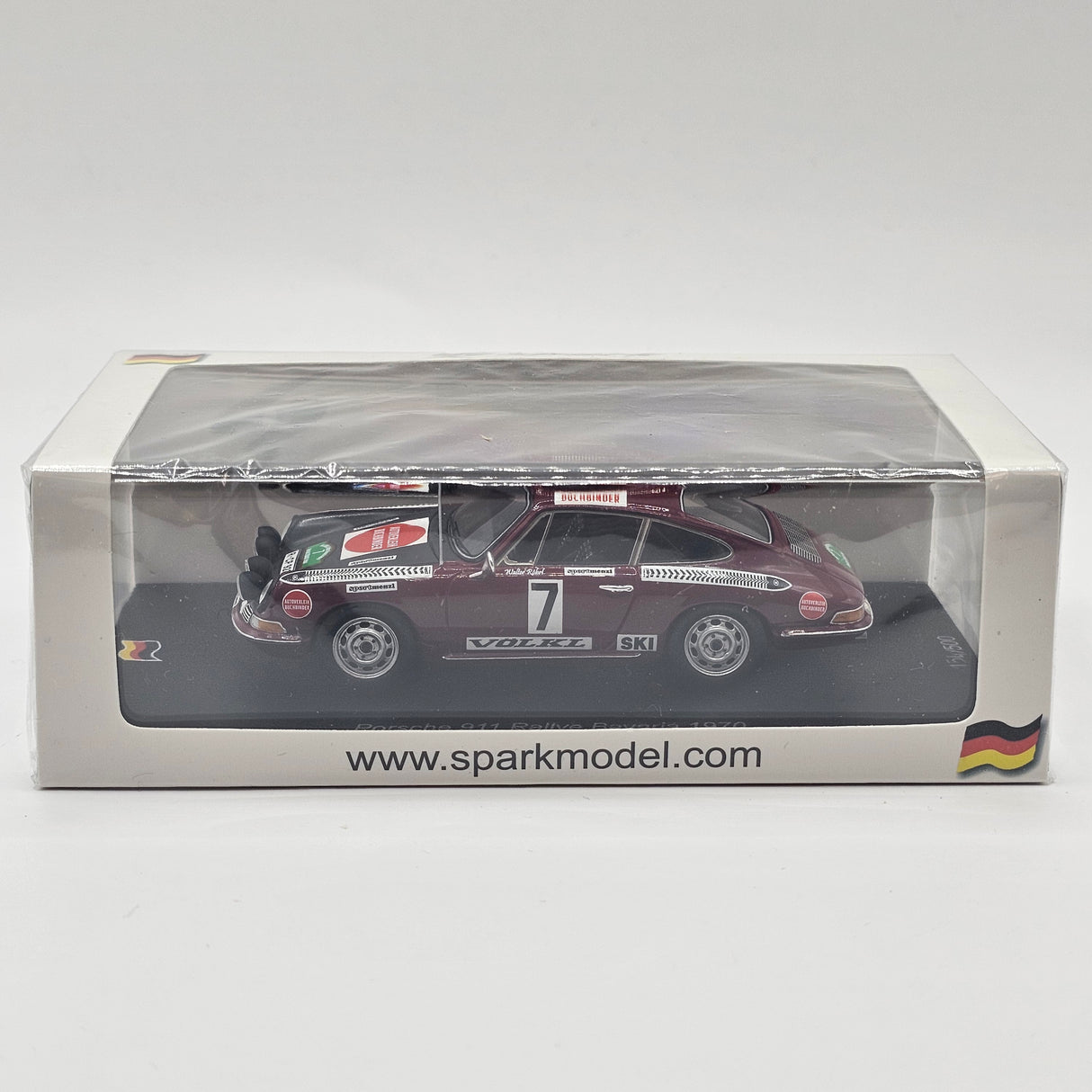 Spark Porsche 911 #7 Bavaria Rally 1970 Rohr/ Marecek (Limited 500pcs) 1/43 Scale