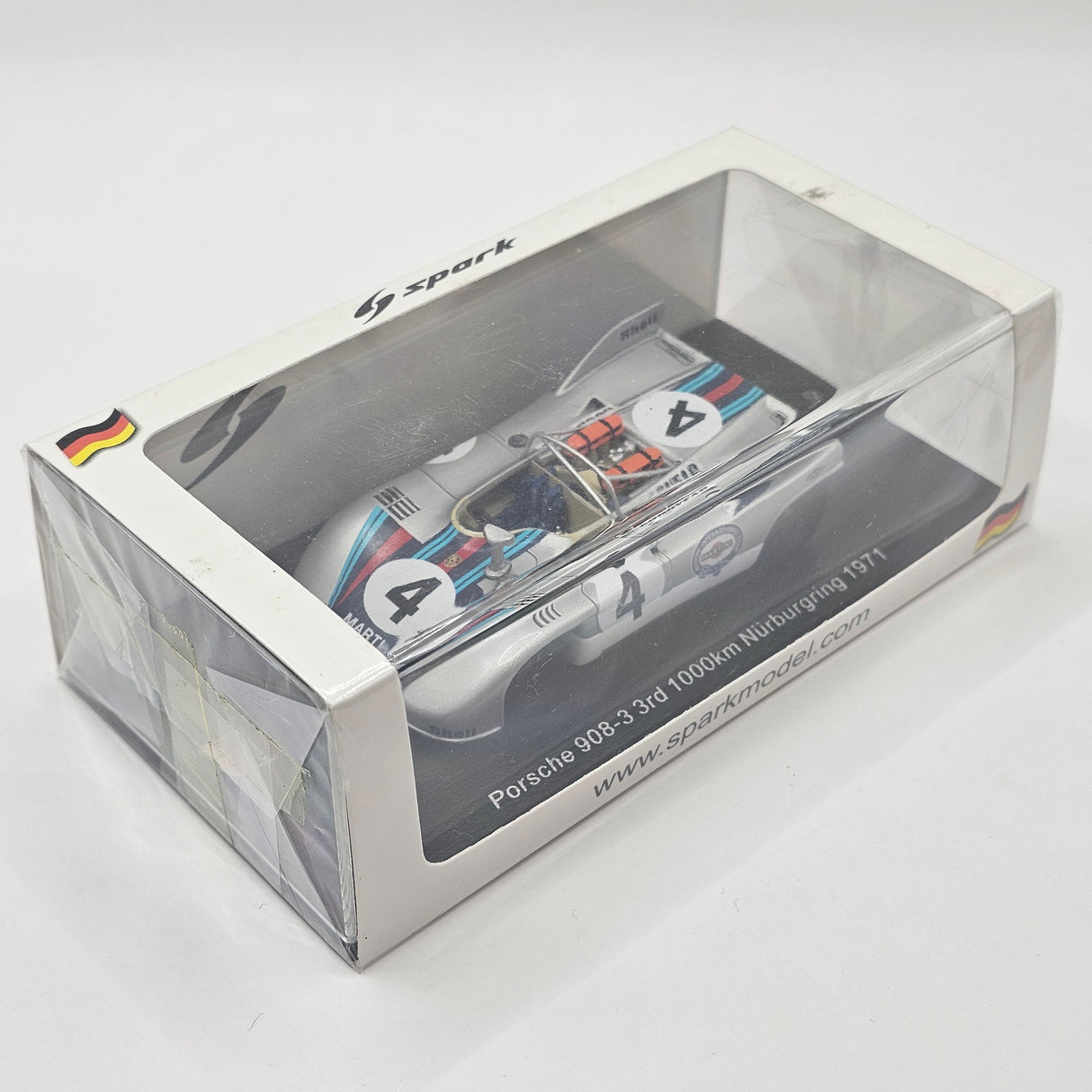 Spark Porsche 908-3 #4 3rd 1000km Nurburgring 1971 van Lennep/Marko (Limited 750pcs) 1/43 Scale