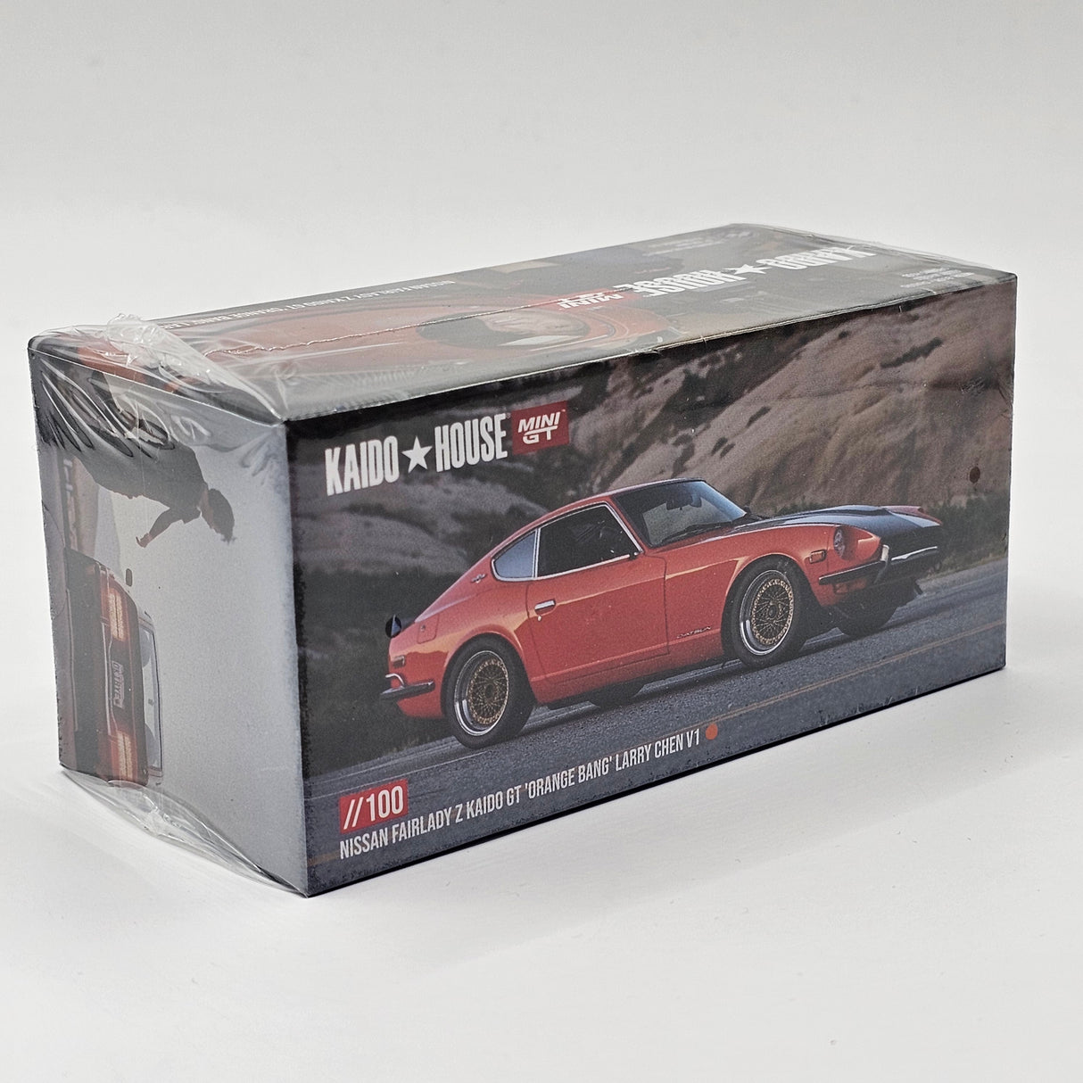 Mini GT x Kaido House Nissan Fairlady Z Kaido GT Orange Bang 1/64 Scale