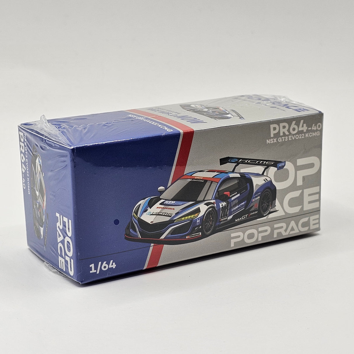 Pop Race Honda NSX GT3 EVO22 KCMG 1/64 Scale