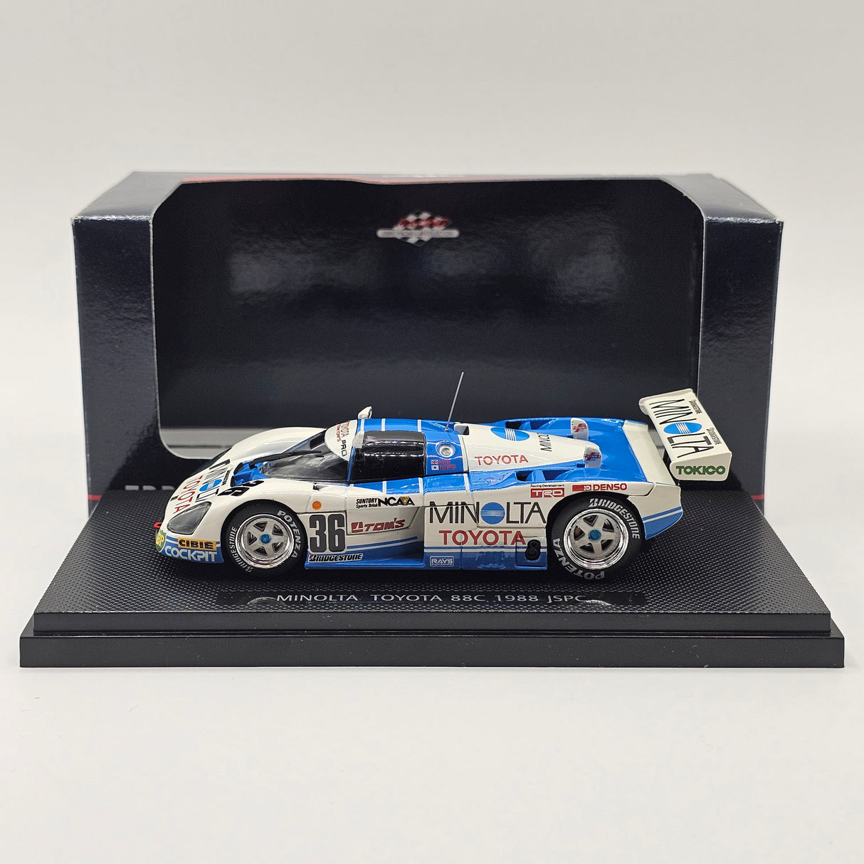 EBBRO Toyota 88C Minolta Tom's #36 1988 JSPC 1/43 Scale