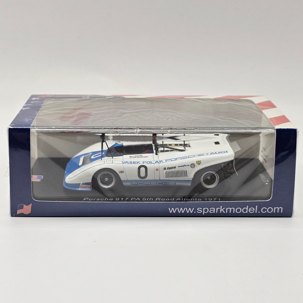 Spark Porsche 917 PA #0 Road Atlanta 1971 Milt Minter Limited Edition 1/43 Scale