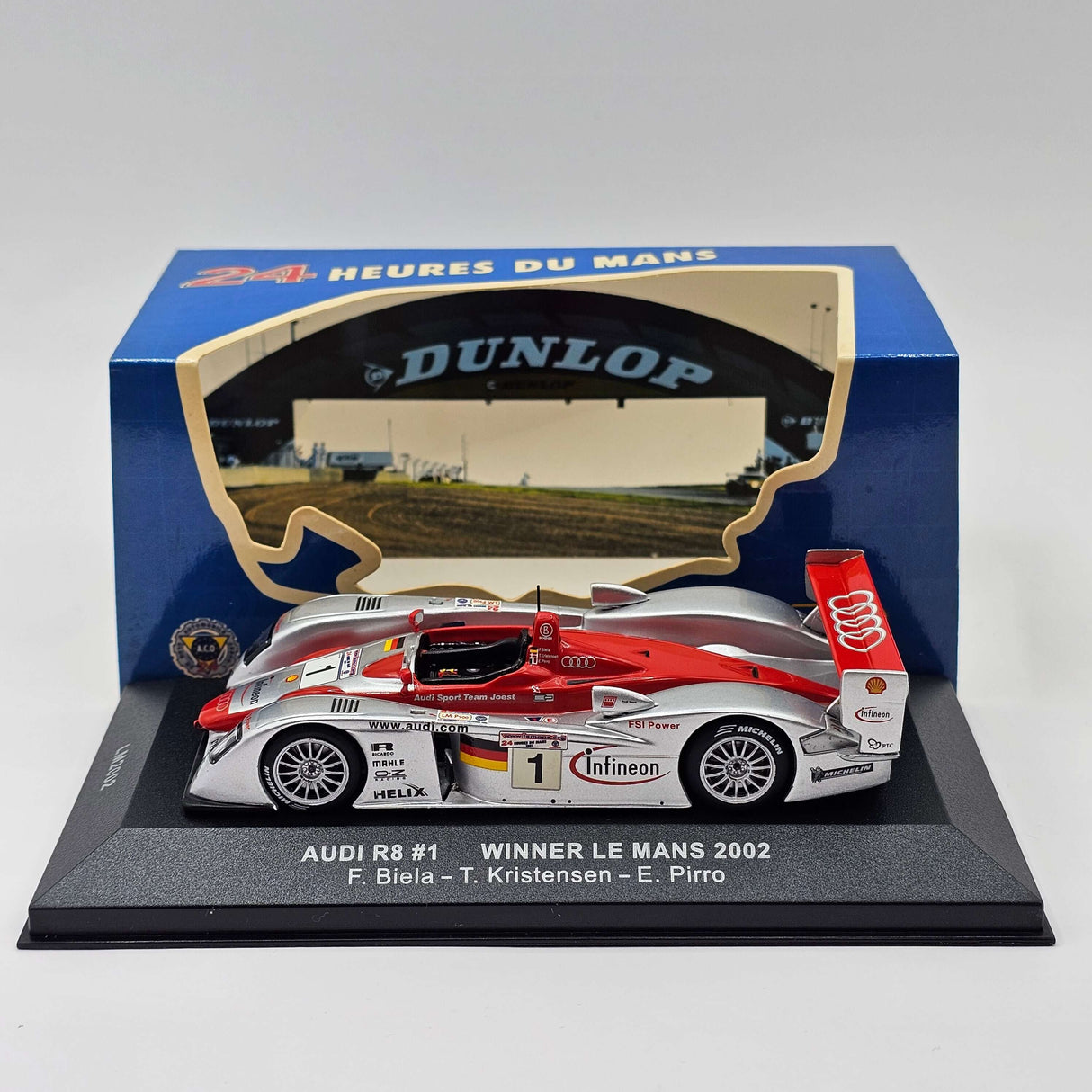 IXO Audi R8 #1 Le Mans Winner 2002 1/43 Scale LM2002