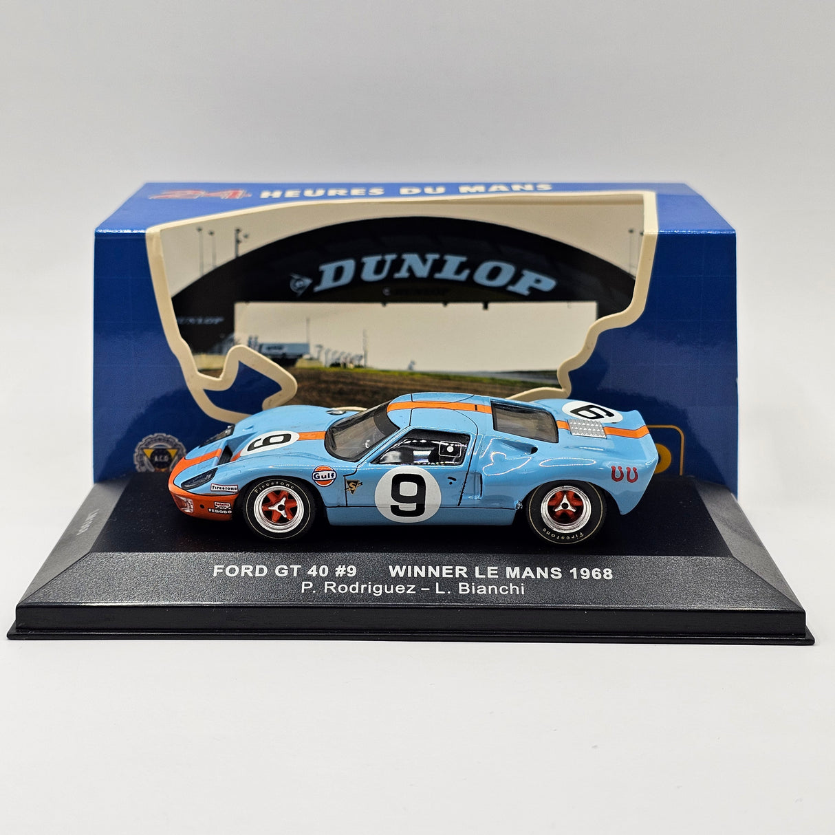 IXO Ford GT40 #9 Gulf Le Mans Winner 1968 1/43 Scale LM1968