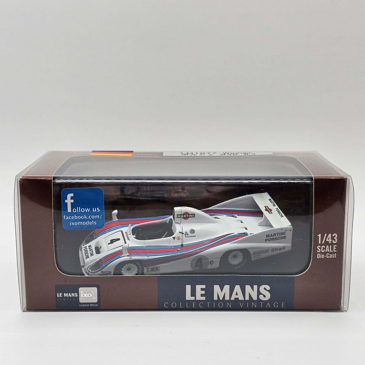 IXO Porsche 936 #4 Martini Le Mans Winner 1977 1/43 Scale LM1977
