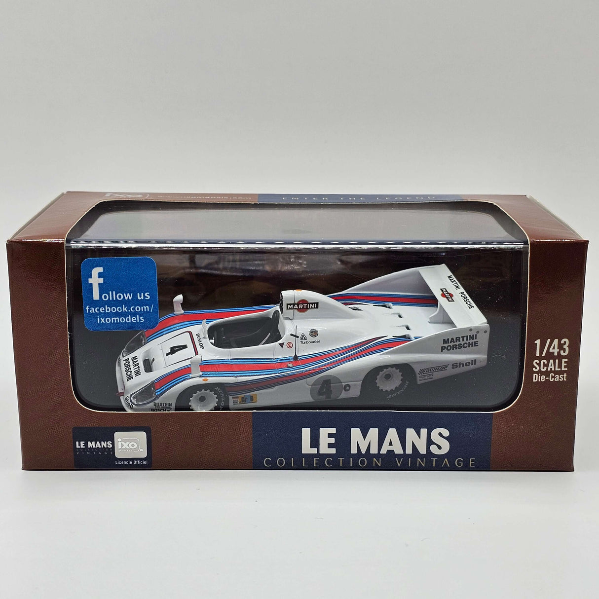 IXO Porsche 936 #4 Martini Le Mans Winner 1977 1/43 Scale LM1977