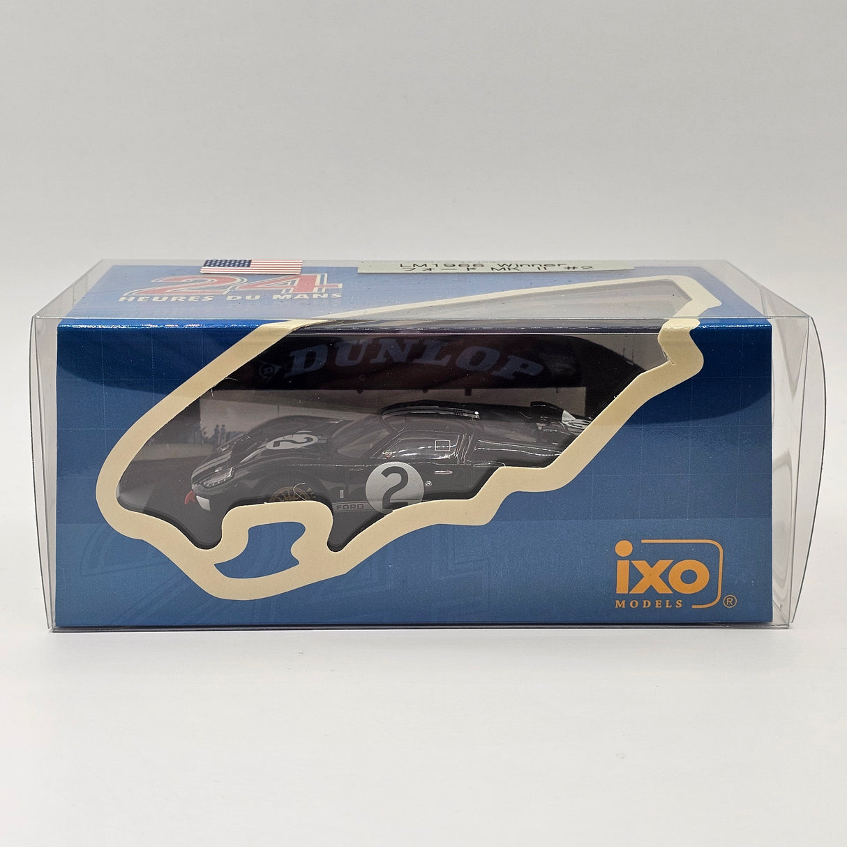 IXO Ford GT40 MK II #2 Le Mans Winner 1966 1/43 Scale LM1966