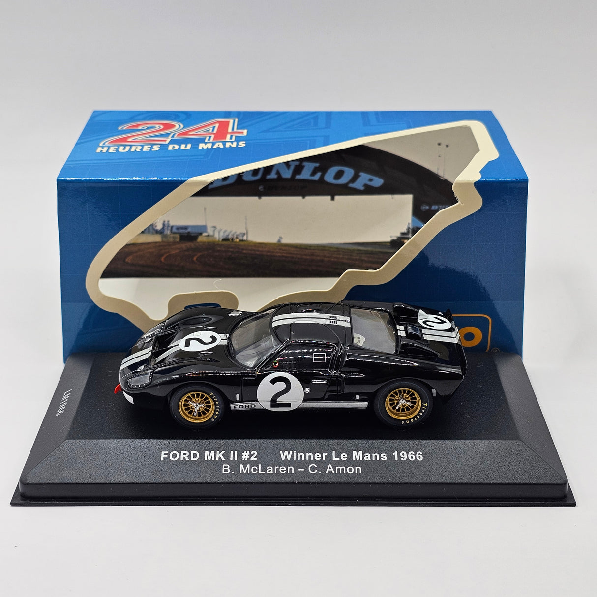 IXO Ford GT40 MK II #2 Le Mans Winner 1966 1/43 Scale LM1966