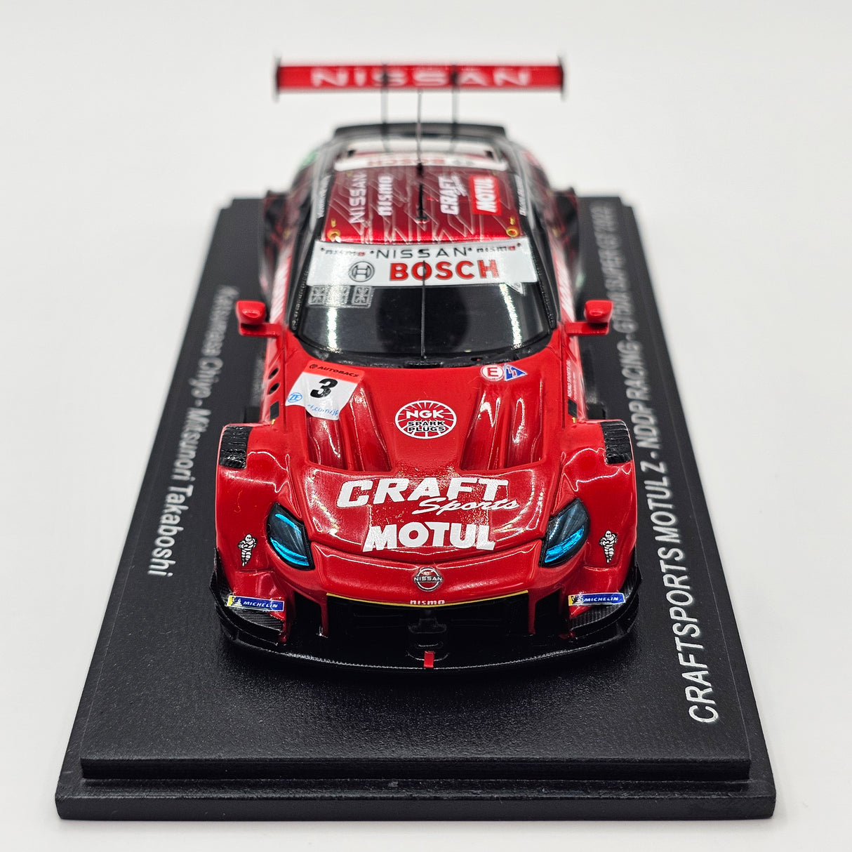 Spark Nissan Craftsports Motul Z #3 NDDP Racing GT500 Super GT 2022 Chiyo/Takaboshi 1/43 Scale