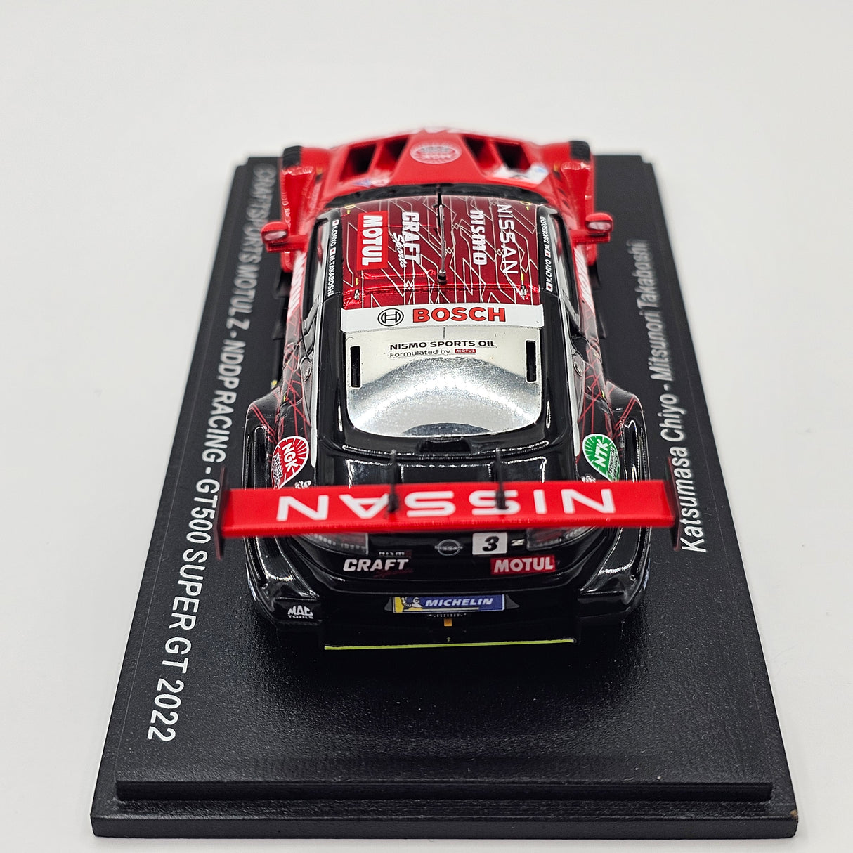 Spark Nissan Craftsports Motul Z #3 NDDP Racing GT500 Super GT 2022 Chiyo/Takaboshi 1/43 Scale