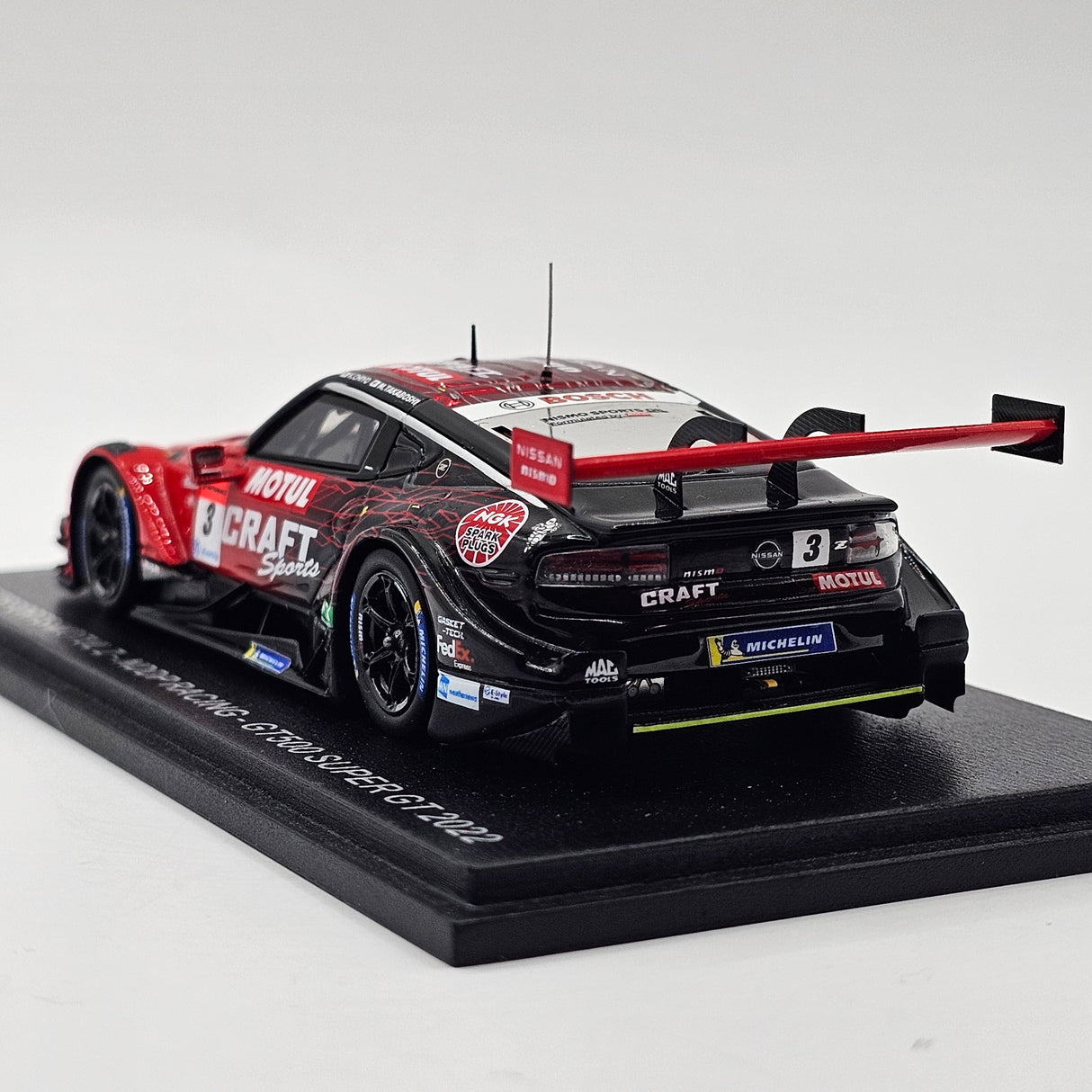 Spark Nissan Craftsports Motul Z #3 NDDP Racing GT500 Super GT 2022 Chiyo/Takaboshi 1/43 Scale
