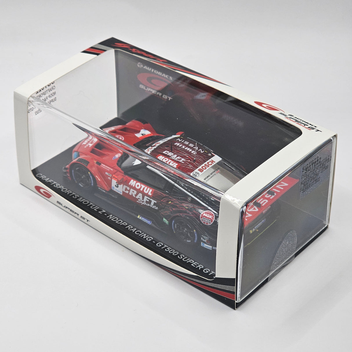 Spark Nissan Craftsports Motul Z #3 NDDP Racing GT500 Super GT 2022 Chiyo/Takaboshi 1/43 Scale