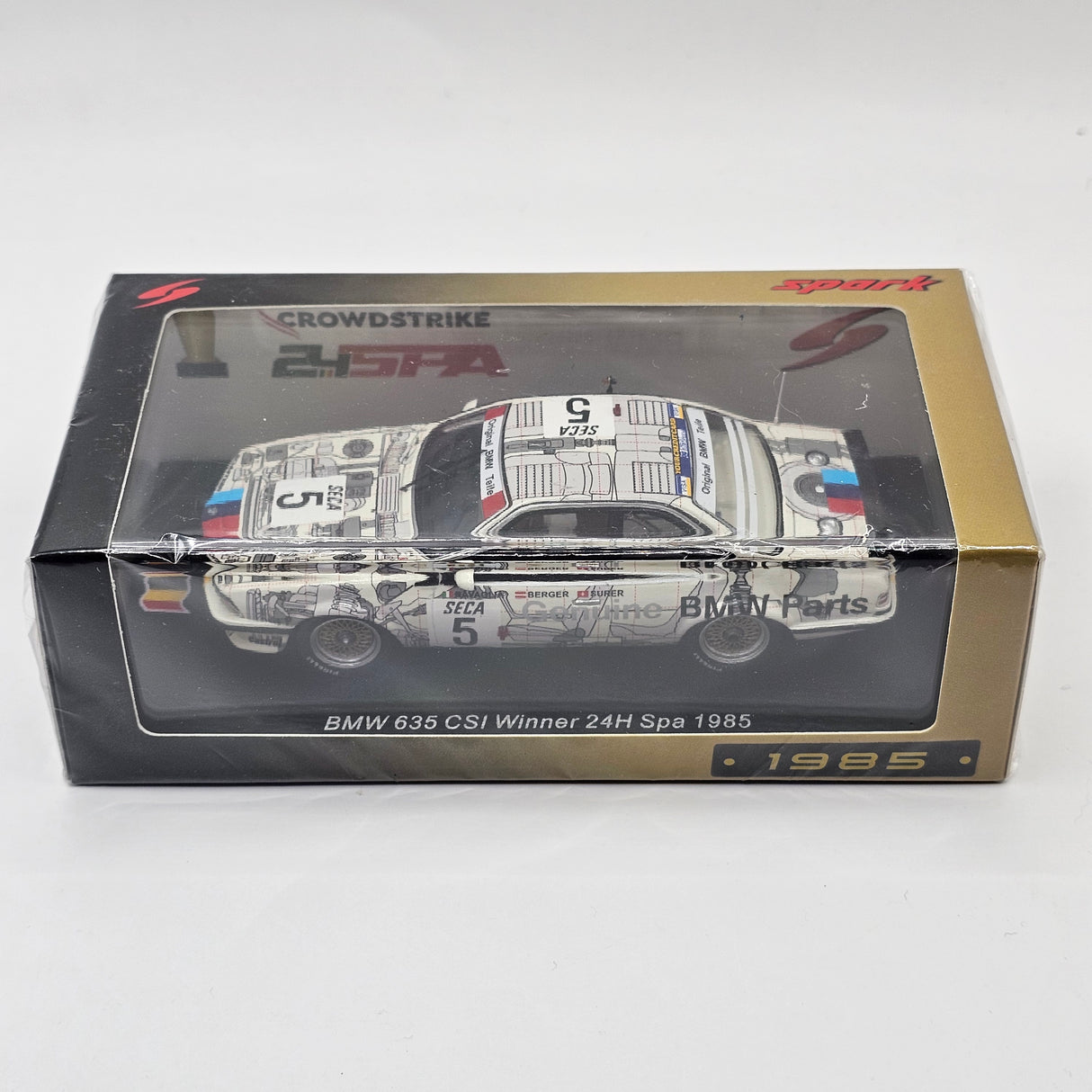 Spark BMW 635 CSI #5 Winner 24H Spa 1985 1/43 Scale