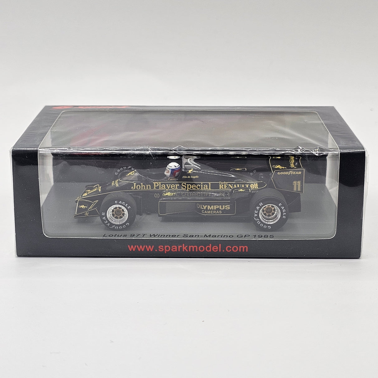Spark Lotus 97T #11 Winner San-Marino GP 1985 Elio de Angelis 1/43 Scale