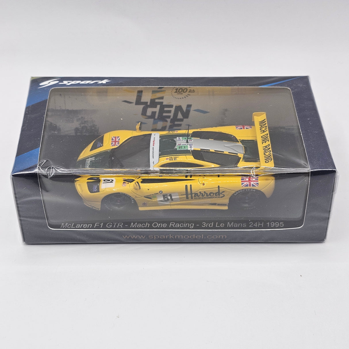 Spark McLaren F1 GTR #51 Mach One Racing 3rd Le Mans 1995 1/43 Scale