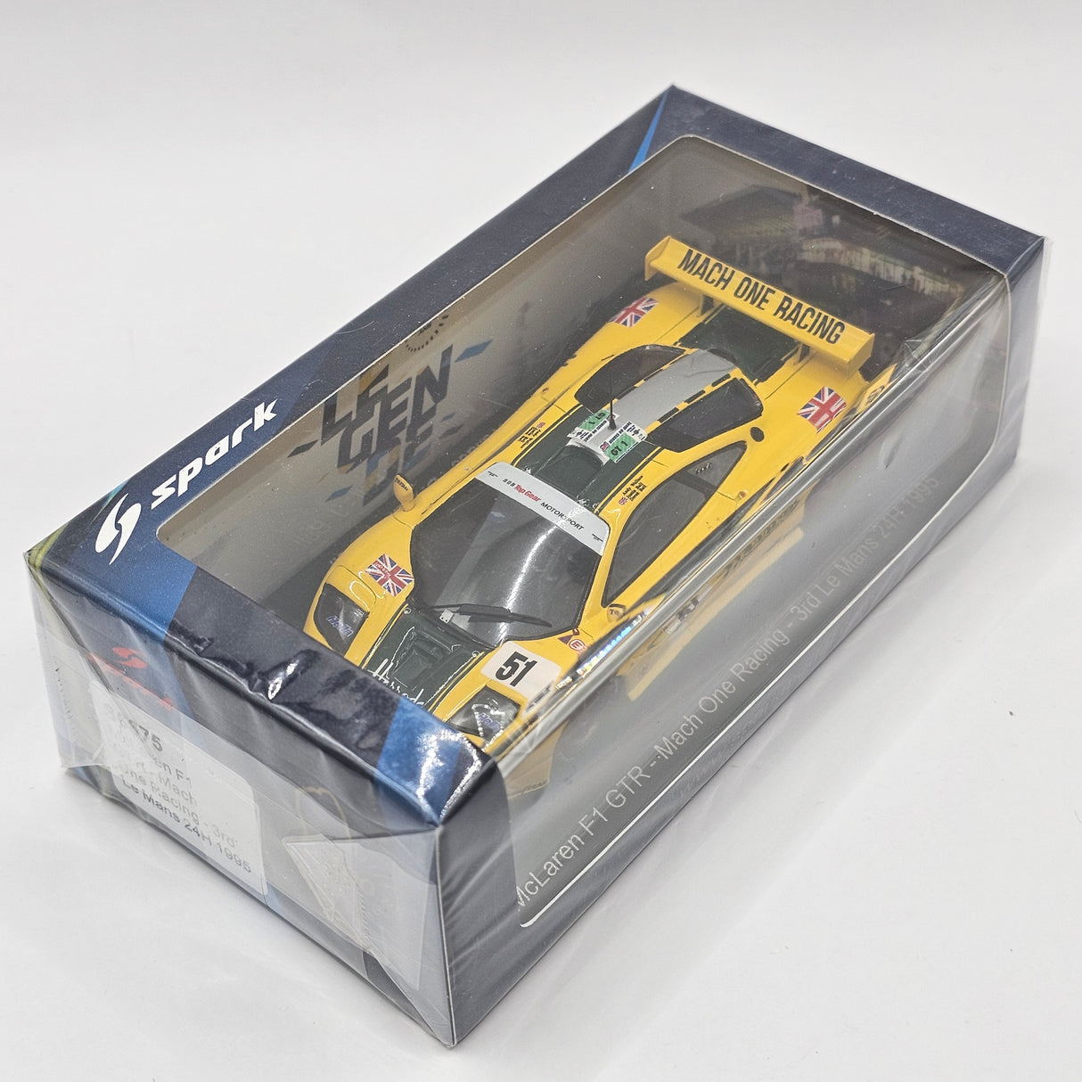 Spark McLaren F1 GTR #51 Mach One Racing 3rd Le Mans 1995 1/43 Scale