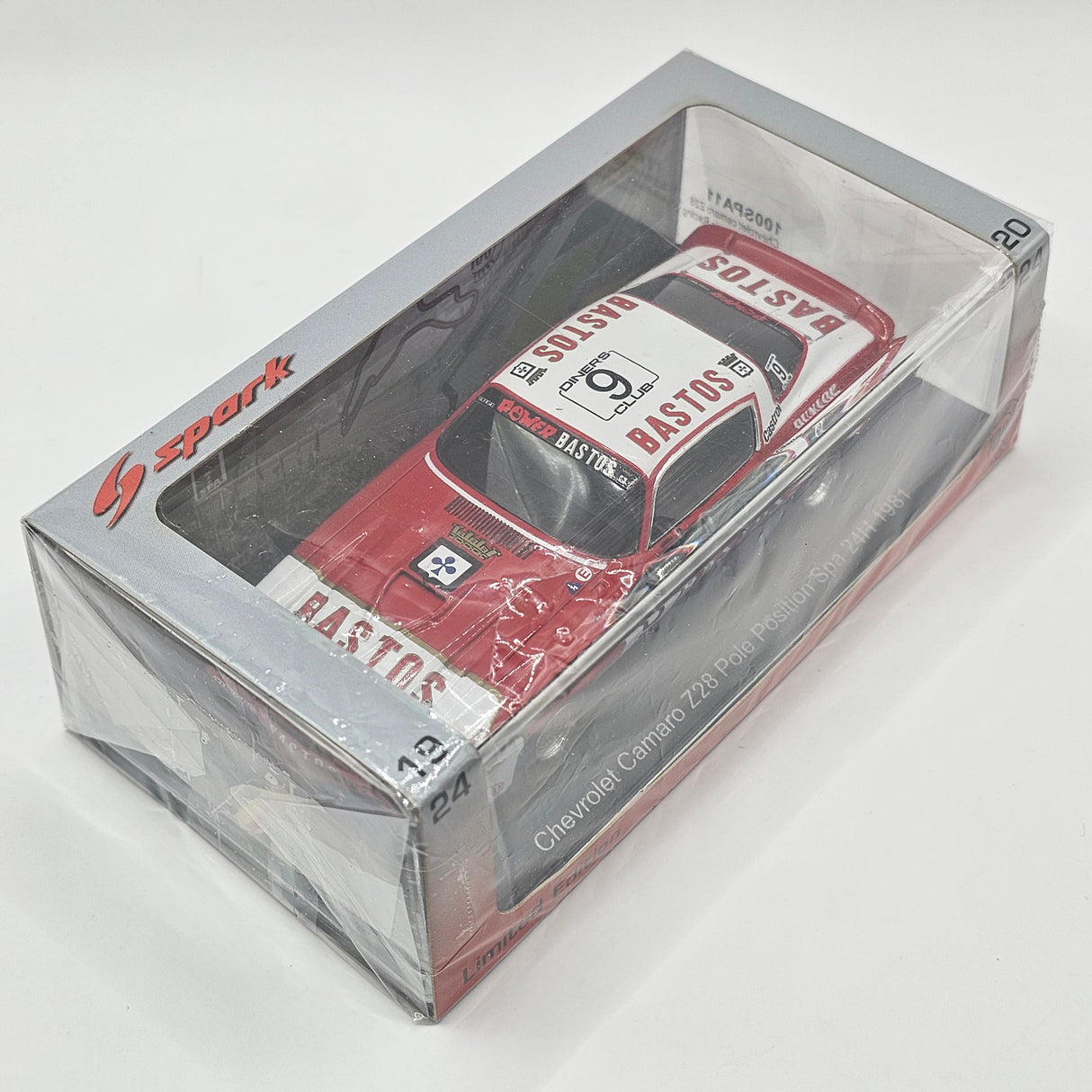 Spark Chevrolet Camaro Z28 #9 Bastos 24H Spa 1981 1/43 Scale