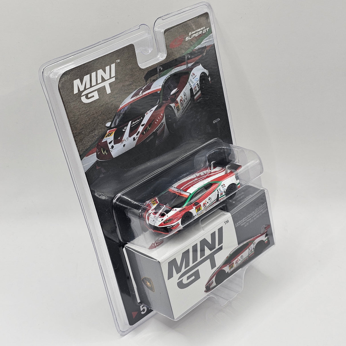 Mini GT Lamborghini Huracan GT3 EVO #88 JLOC 2022 Super GT 1/64 Scale