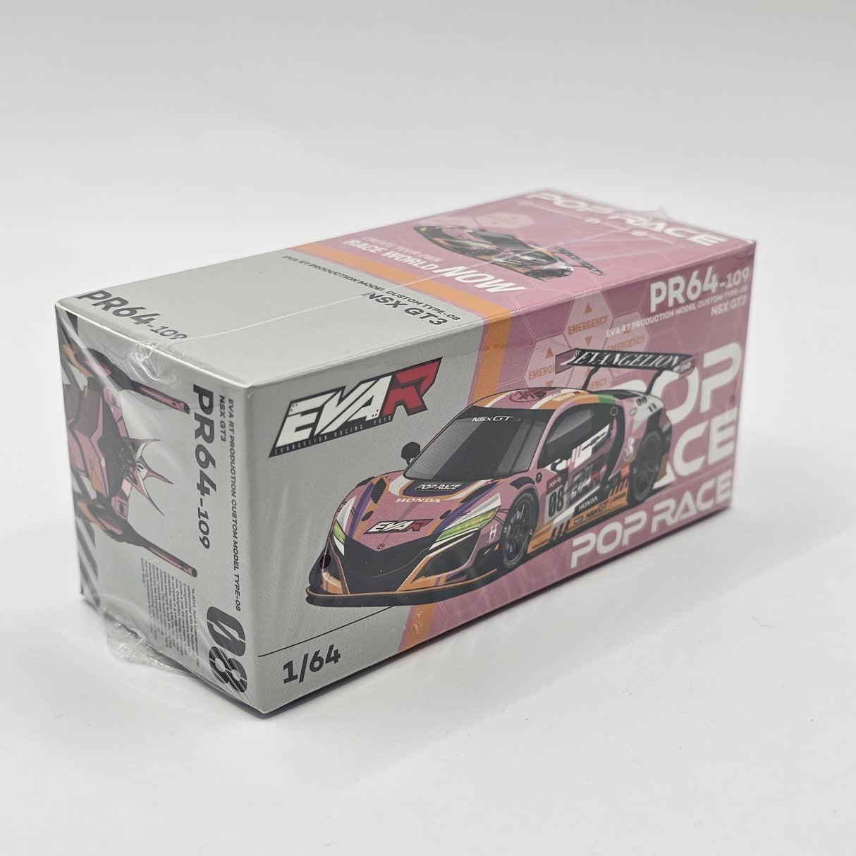 Pop Race Honda NSX GT3 EVO22 EVA RT Production Type-08 1/64 Scale