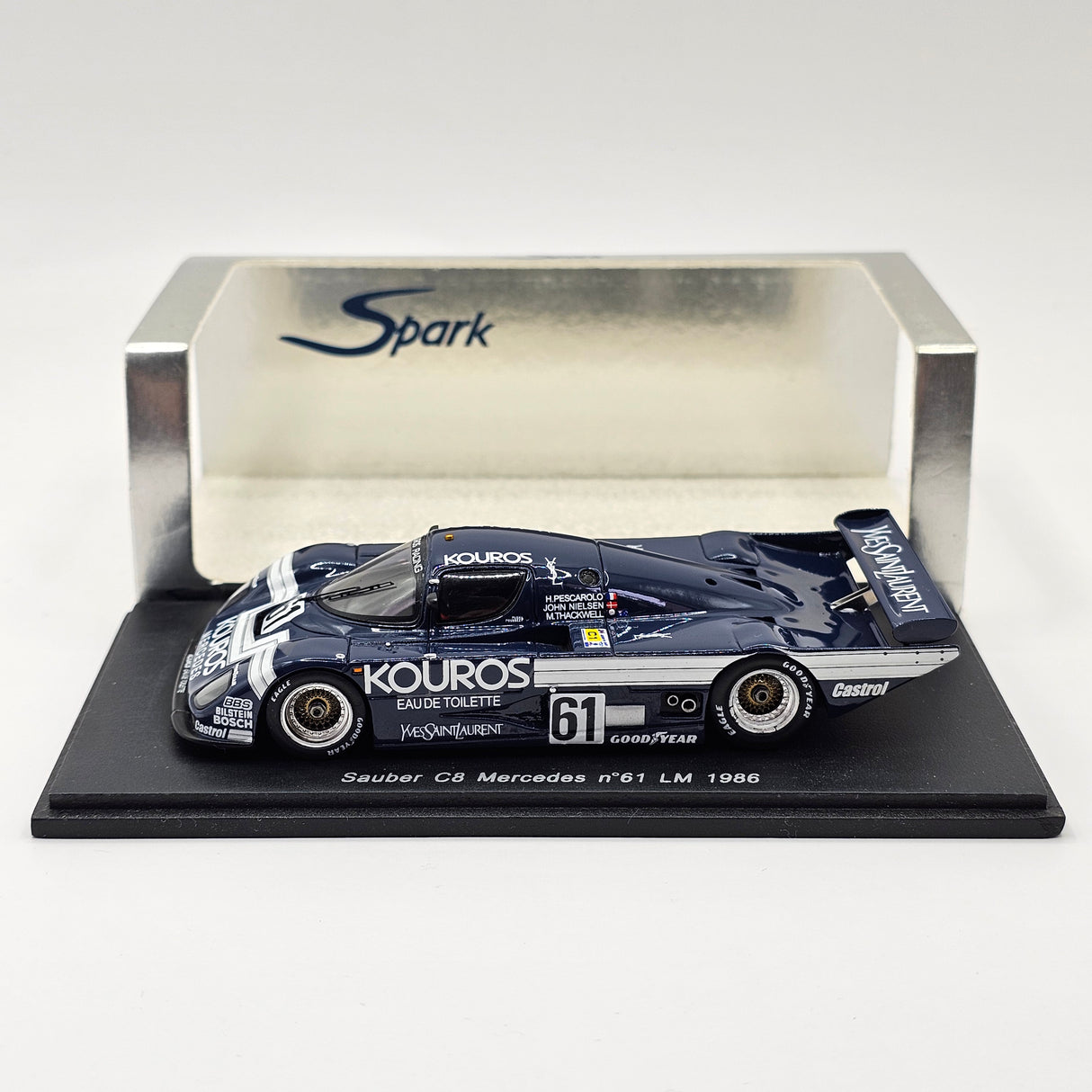 Spark Sauber Mercedes C8 #61 Kouros Racing Le Mans 1986 1/43 Scale