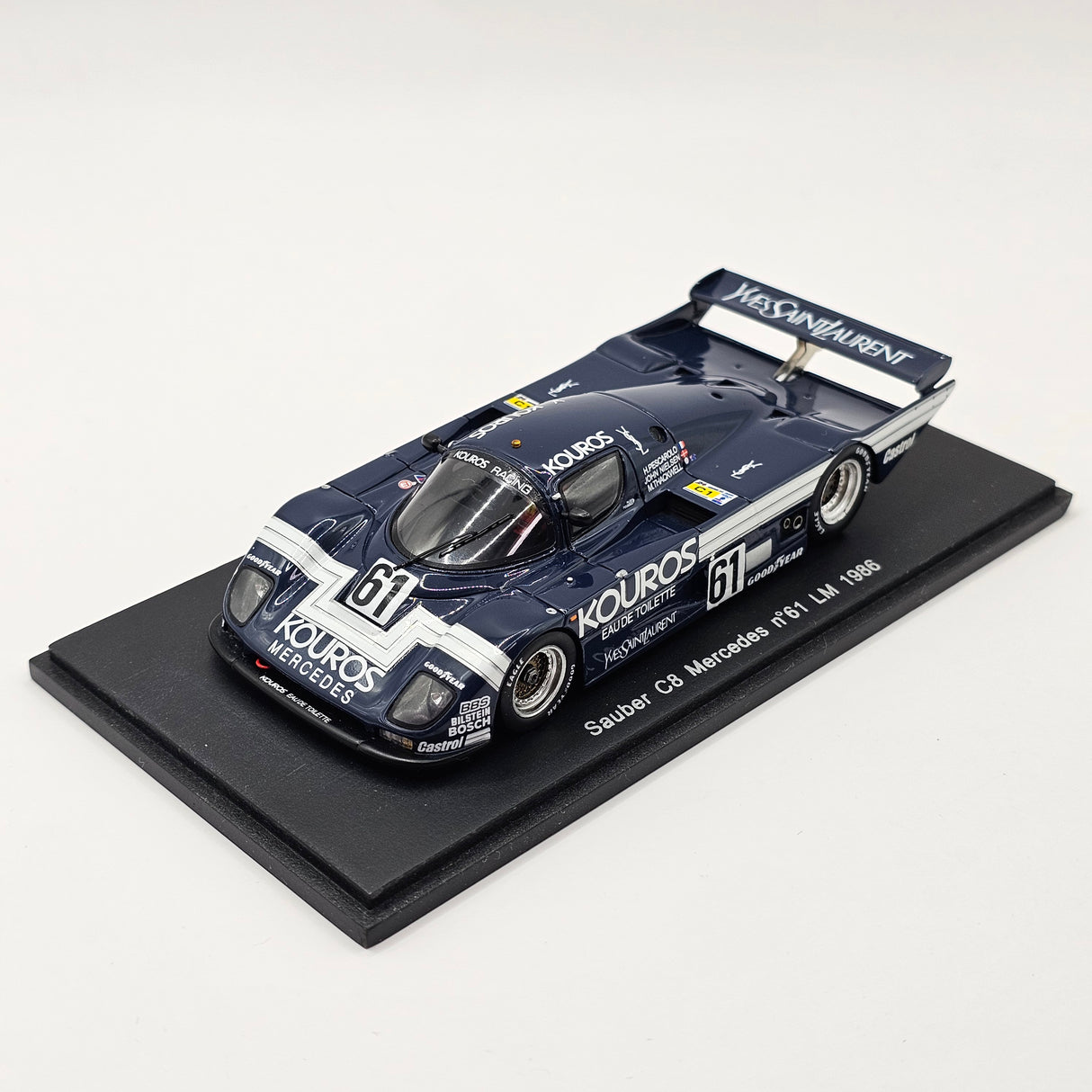 Spark Sauber Mercedes C8 #61 Kouros Racing Le Mans 1986 1/43 Scale