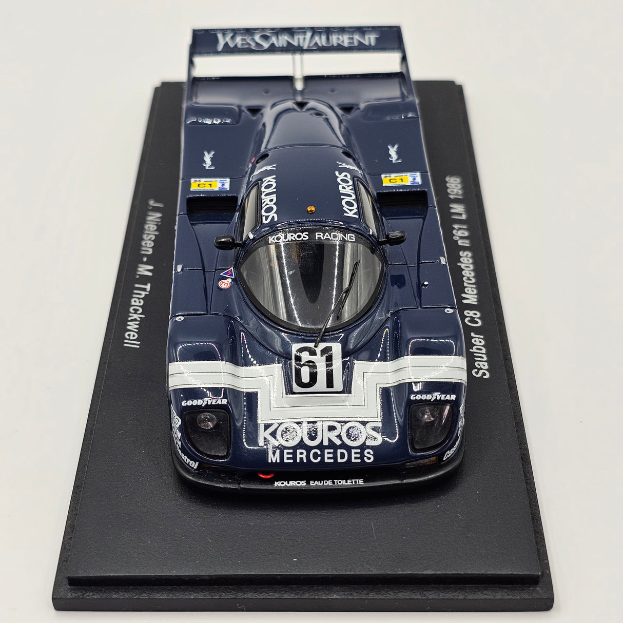 Spark Sauber Mercedes C8 #61 Kouros Racing Le Mans 1986 1/43 Scale