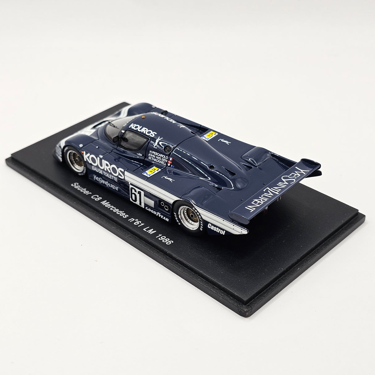 Spark Sauber Mercedes C8 #61 Kouros Racing Le Mans 1986 1/43 Scale
