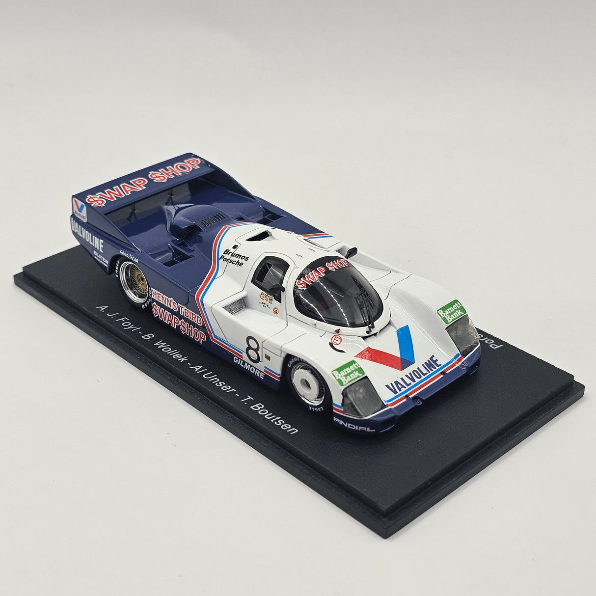 Spark Porsche 962C #8 Team Henn's Swap Shop Winner 24h Daytona 1985 1/43 Scale