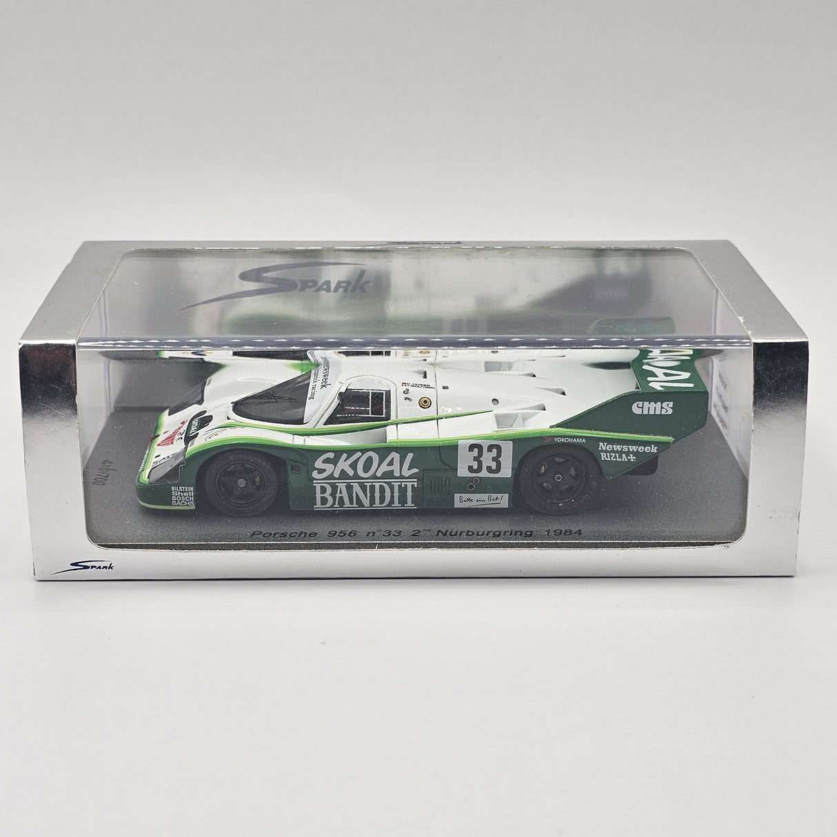Spark Porsche 956 #33 Skoal Bandit 2nd Nurburgring 1984 Limited Edition 1/43 Scale