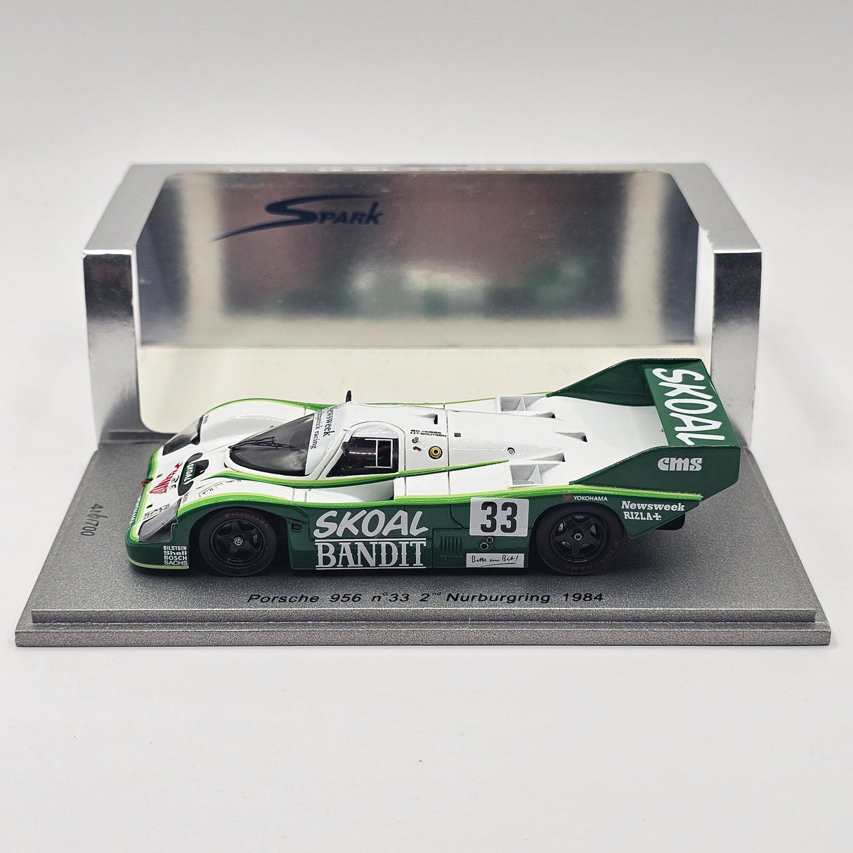 Spark Porsche 956 #33 Skoal Bandit 2nd Nurburgring 1984 Limited Edition 1/43 Scale