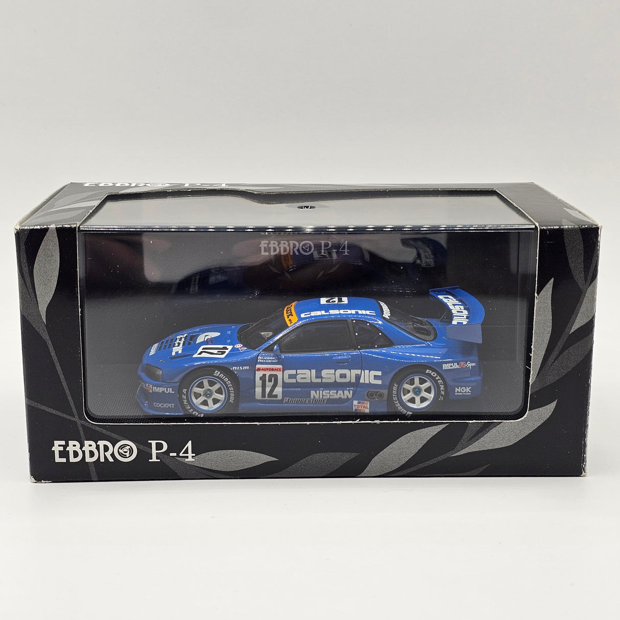 EBBRO Nissan Skyline R34 GT-R #12 Calsonic JGTC GT500 1999 Resin Collection 1/43 Scale