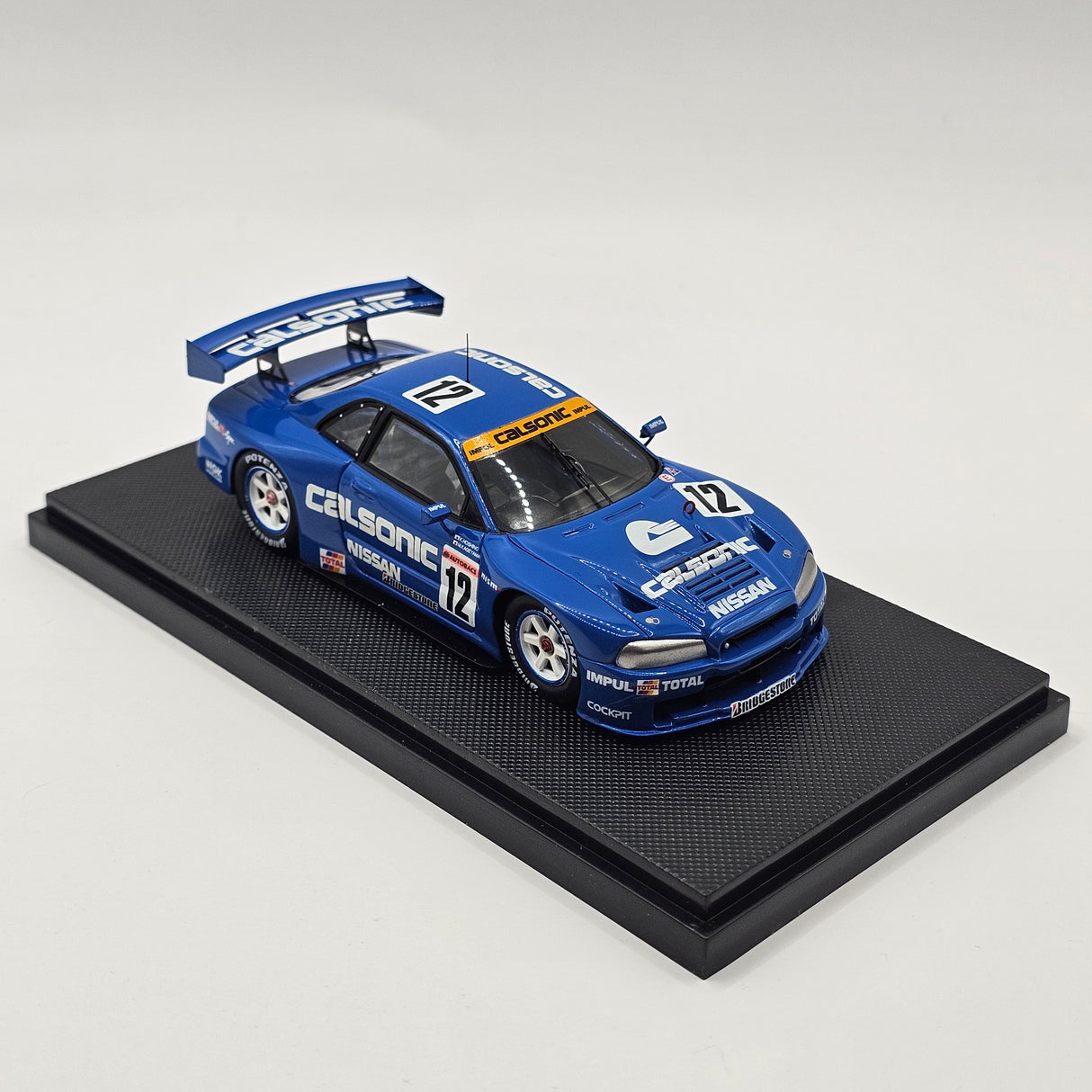 EBBRO Nissan Skyline R34 GT-R #12 Calsonic JGTC GT500 1999 Resin Collection 1/43 Scale