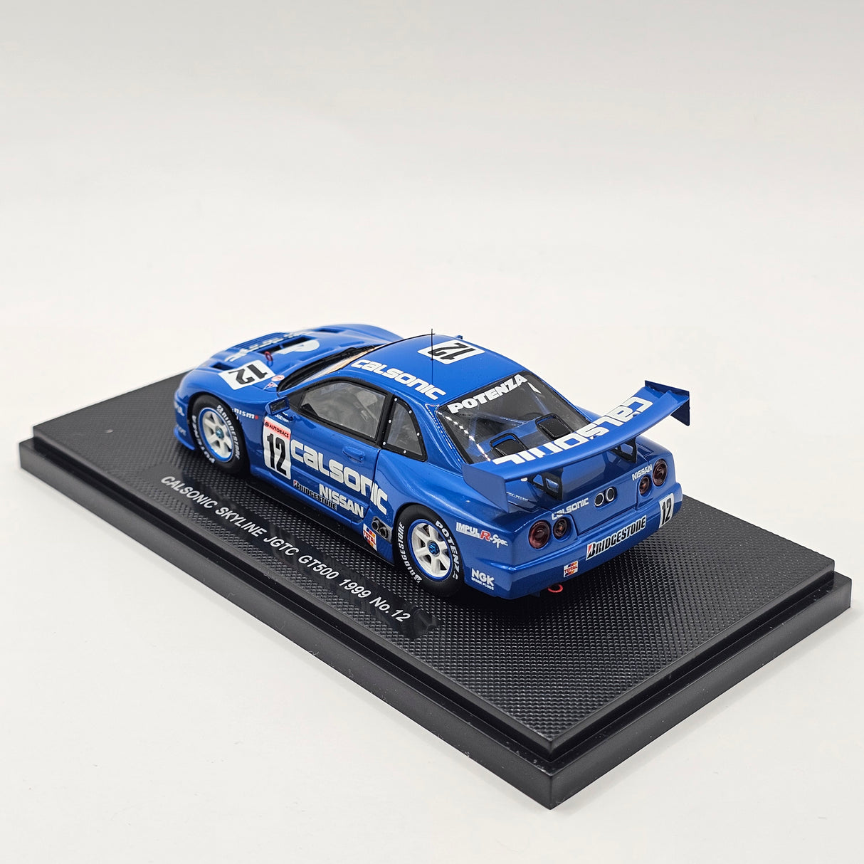 EBBRO Nissan Skyline R34 GT-R #12 Calsonic JGTC GT500 1999 Resin Collection 1/43 Scale