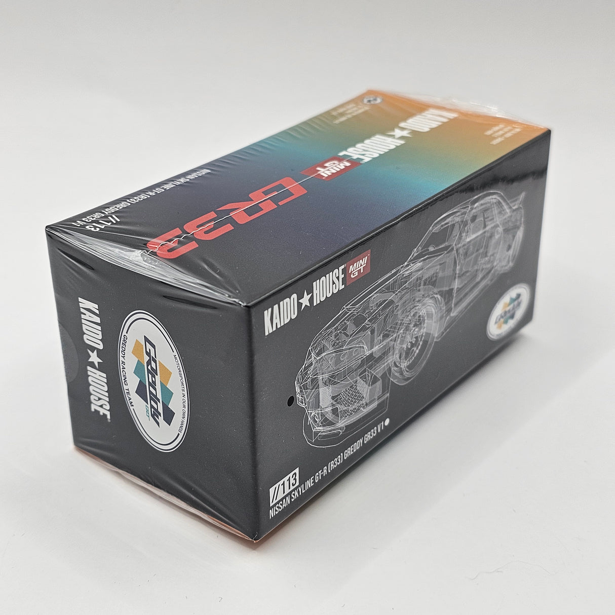 Mini GT x Kaido House Nissan Skyline GT-R R33 GReddy GR33 V1 1/64 Scale