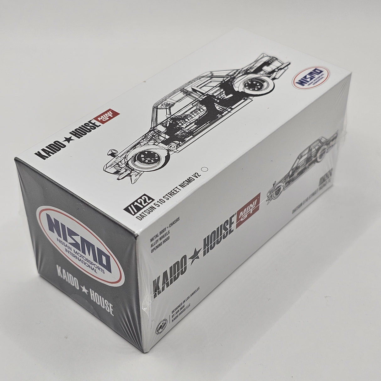 Mini GT x Kaido House Datsun 510 Street Nismo V2 White 1/64 Scale