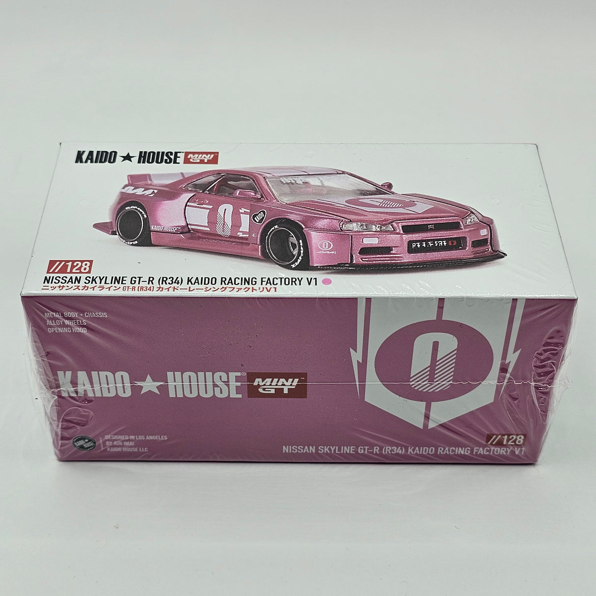 Mini GT x Kaido House Nissan Skyline GT-R R34 Kaido Racing Factory V1 1/64 Scale