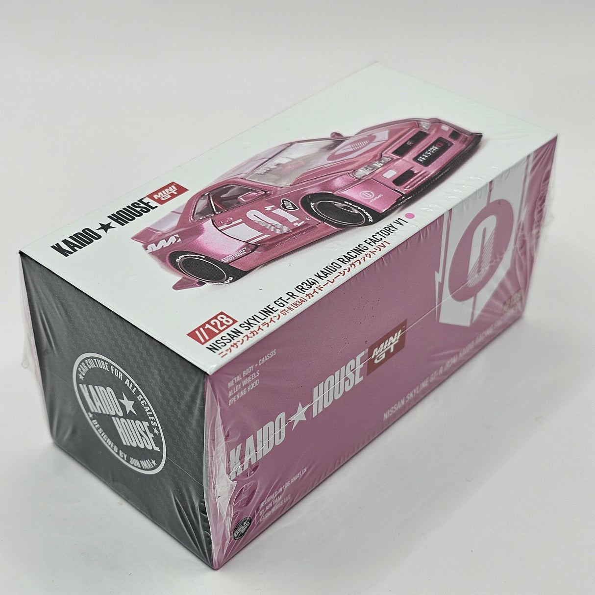 Mini GT x Kaido House Nissan Skyline GT-R R34 Kaido Racing Factory V1 1/64 Scale