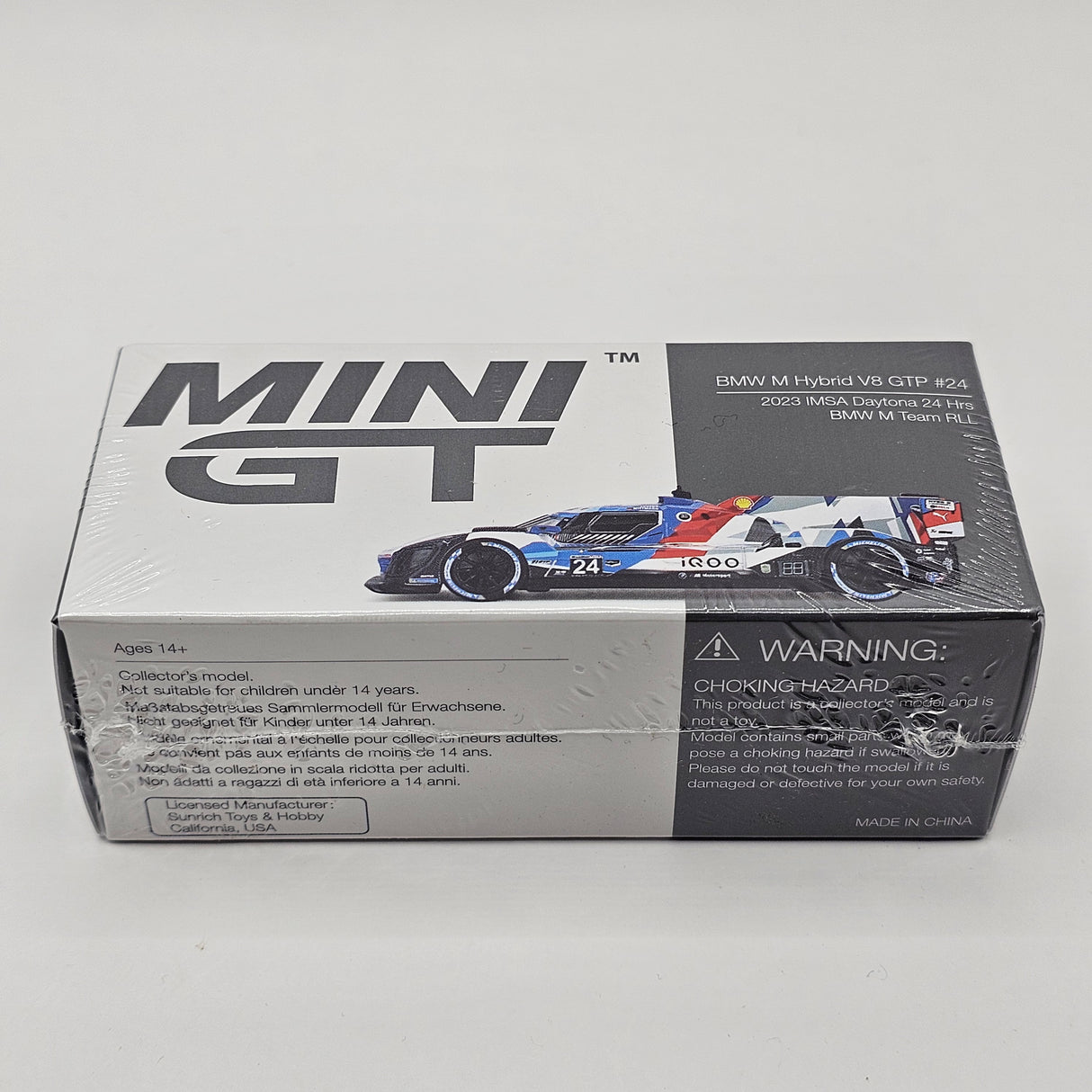 Mini GT BMW M Hybrid V8 GTP #24 Team BMW RLL 2023 IMSA Daytona 24HRS 1/64 Scale