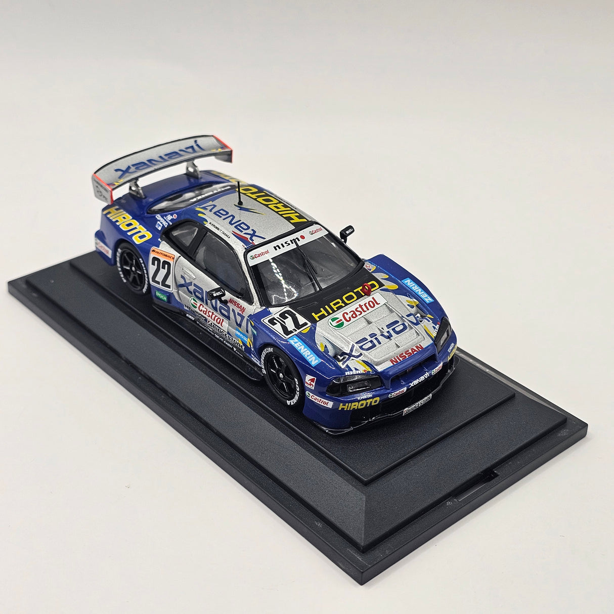 EBBRO Nissan Skyline R34 GT-R #22 Xanavi Hiroto JGTC GT500 2001 High Force 1/43 Scale