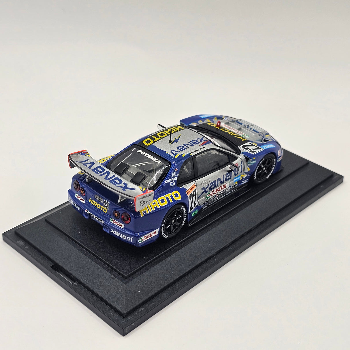 EBBRO Nissan Skyline R34 GT-R #22 Xanavi Hiroto JGTC GT500 2001 High Force 1/43 Scale