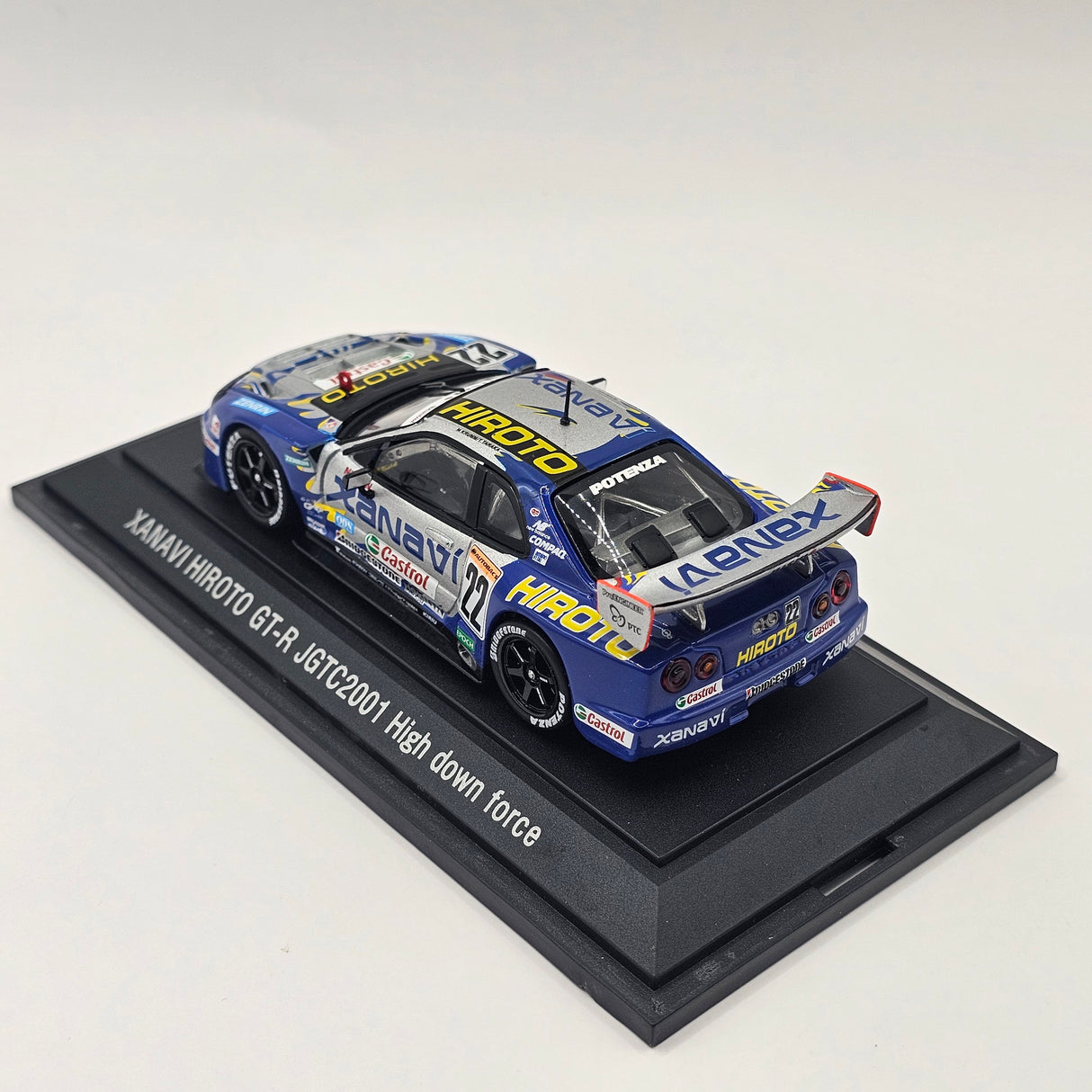 EBBRO Nissan Skyline R34 GT-R #22 Xanavi Hiroto JGTC GT500 2001 High Force 1/43 Scale