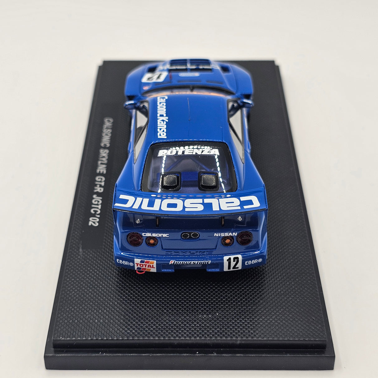 EBBRO P4 Nissan Skyline R34 GT-R #12 Calsonic JGTC GT500 2002 Resin Collection 1/43 Scale