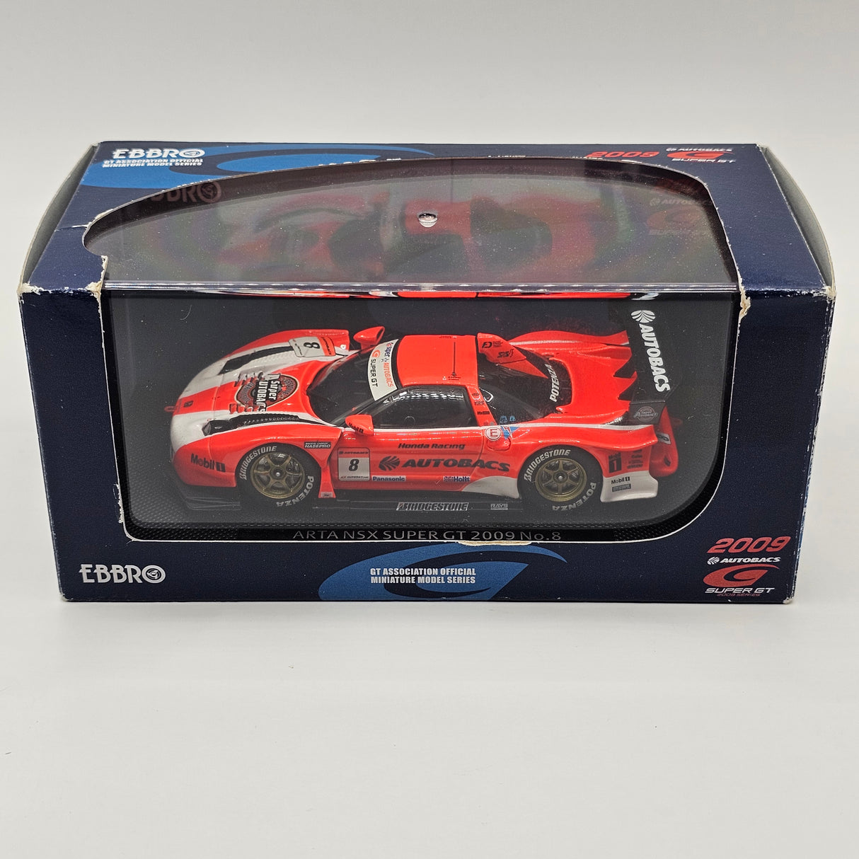 EBBRO Honda NSX No. 8 Autobacs ARTA Super GT GT500 2009 1/43 Scale